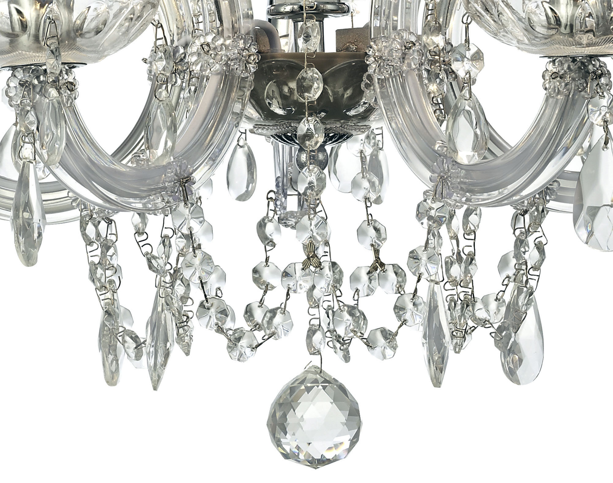 Gabrielle Crystal Ceiling Lights Deco Multi Arm Crystal Fittings
